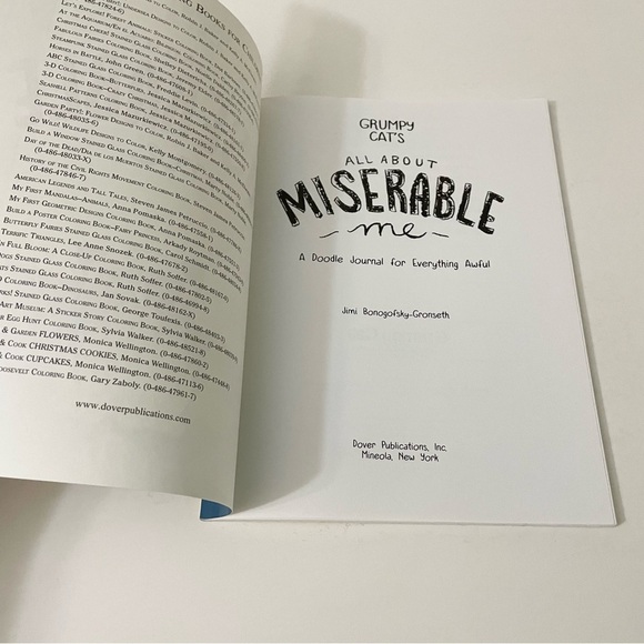 Grumpy Cat's All About Miserable Me A Doodle Journal Book - Picture 5 of 13